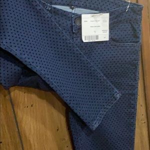 Blue poke a dot pants